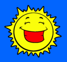 Dibujo Sol sonriendo pintado por mjmm
