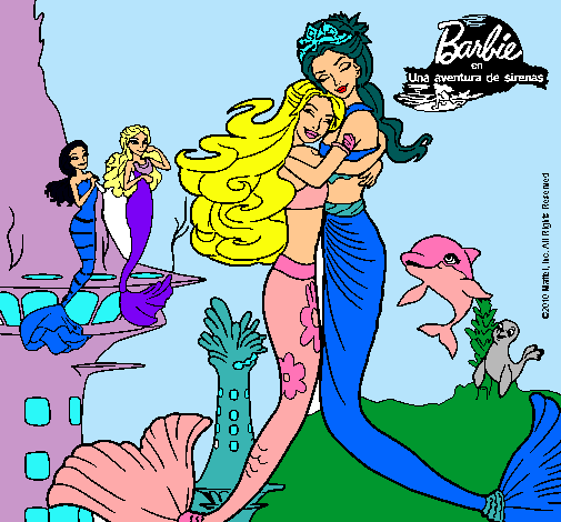 Barbie sirena y la reina sirena