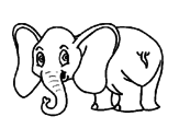 Dibujo Elefante pequeño pintado por Crytius