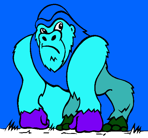 Dibujo Gorila pintado por Lhaturrita