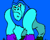 Dibujo Gorila pintado por Lhaturrita