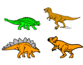 Dibujo Dinosaurios de tierra pintado por rodo