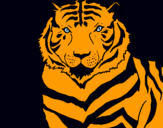 Dibujo Tigre pintado por tigra