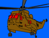 Dibujo Helicóptero al rescate pintado por helicoptero