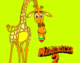 Dibujo Madagascar 2 Melman pintado por mencarina