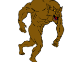 Dibujo Hombre lobo pintado por gonzalof