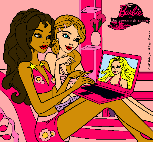 Barbie chateando