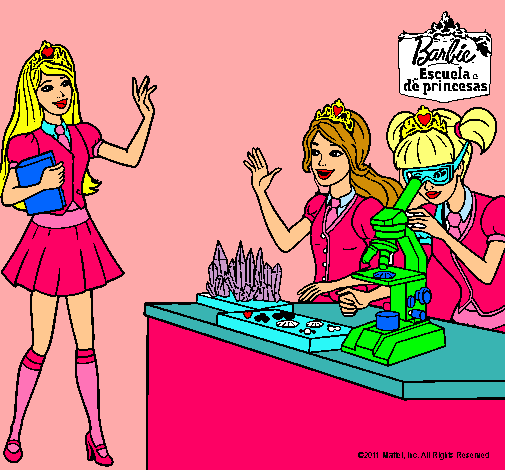 Barbie en el laboratio