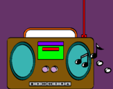 Dibujo Radio cassette 2 pintado por ubbvcjhyyy