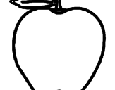 Dibujo manzana pintado por Crytius