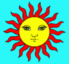 Dibujo Sol pintado por fakkjj