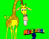 Dibujo Madagascar 2 Melman pintado por agustina3332