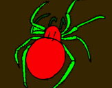 Dibujo Araña venenosa pintado por christian22