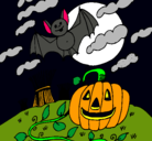 Dibujo Paisaje de Halloween pintado por yarilis