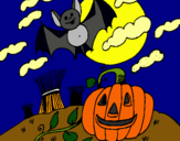 Dibujo Paisaje de Halloween pintado por jjjjjj