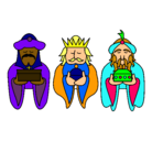 Dibujo Los Reyes Magos 4 pintado por teterito