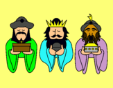 Dibujo Los Reyes Magos 4 pintado por stoneboy
