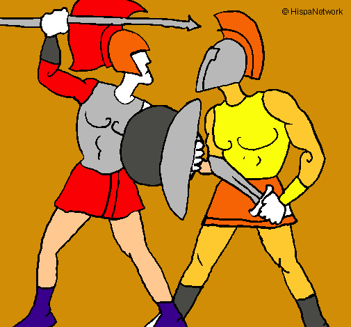 Lucha de gladiadores