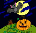 Dibujo Paisaje de Halloween pintado por ferz