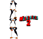 Dibujo Madagascar 2 Pingüinos pintado por bruna