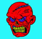 Dibujo Zombie pintado por infierno