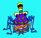 Dibujo Araña con sombrero pintado por faracia