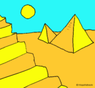 Dibujo Pirámides pintado por ronexys