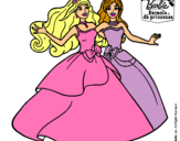 Dibujo Barbie y su amiga súper felices pintado por jasmin550