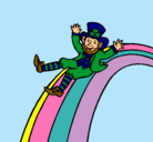 Dibujo Duende en el arco iris pintado por bonilla