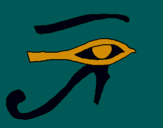 Dibujo Ojo Horus pintado por melaniaaa