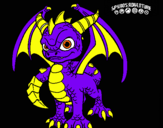 Dibujo Spyro pintado por spyrodefuego