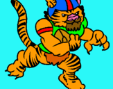 Dibujo Jugador tigre pintado por hugo6