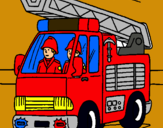 Dibujo Coche de Bomberos pintado por aaaaaaaaaaaa