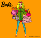 Dibujo Barbie de compras pintado por manchablanca