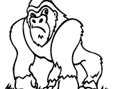 Dibujo Gorila pintado por Crytius