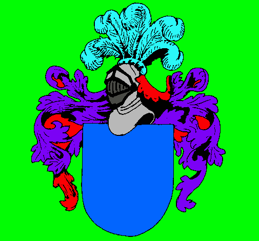 Escudo de armas y casco