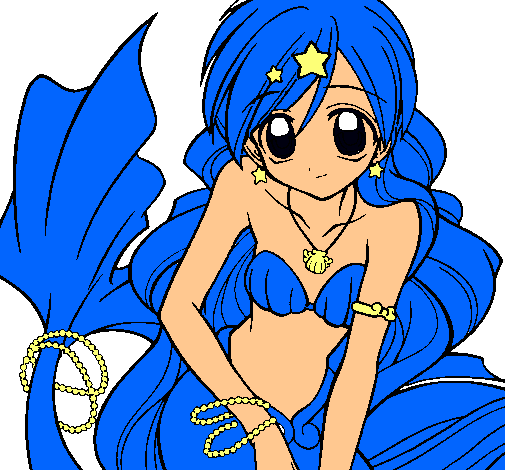 Dibujo Sirena pintado por jasmin550