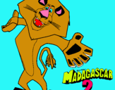 Dibujo Madagascar 2 Alex 2 pintado por roser16