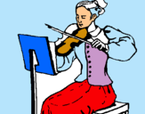 Dibujo Dama violinista pintado por yolaprince