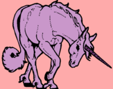 Dibujo Unicornio bravo pintado por Caballos