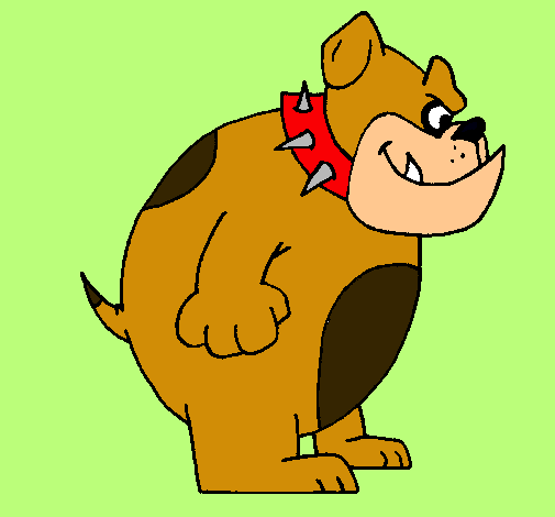 Dibujo Bulldog inglés pintado por bruslessdf