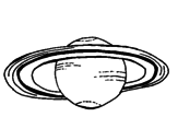 Dibujo Saturno pintado por Crytius