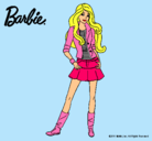 Dibujo Barbie juvenil pintado por daida