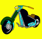 Dibujo Moto pintado por cristianbv