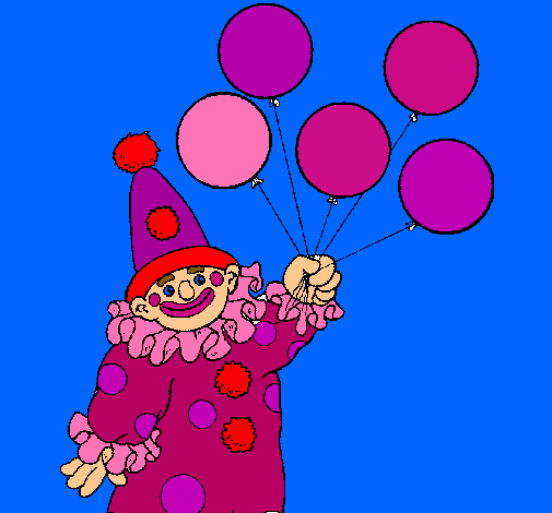 Payaso con globos