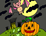 Dibujo Paisaje de Halloween pintado por Anibbal