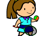 Dibujo Chica tenista pintado por belen8