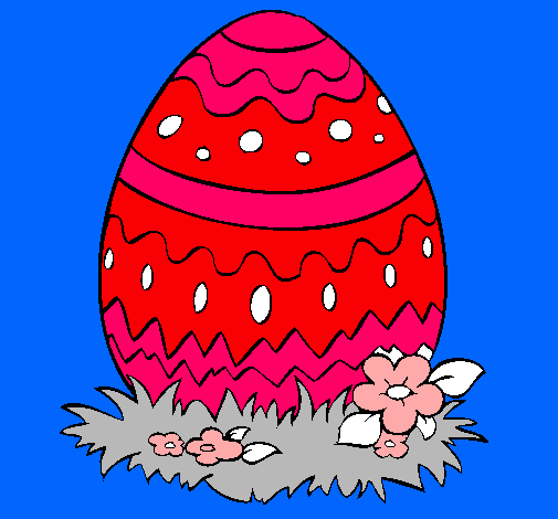 Dibujo Huevo de pascua 2 pintado por olgaisla
