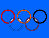 Dibujo Anillas de los juegos olimpícos pintado por PFraj
