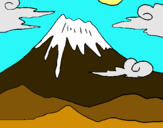 Dibujo Monte Fuji pintado por fdez